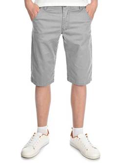 BEZLIT Kinder Kurze-Hose Jungen Chino-Shorts Capri-Shorts Bund Verstellbar Kinder-Shorts 30057 Hellgrau 134 von BEZLIT