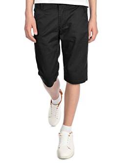 BEZLIT Kinder Kurze-Hose Jungen Chino-Shorts Capri-Shorts Bund Verstellbar Kinder-Shorts 30057 Schwarz 128 von BEZLIT