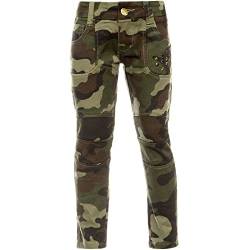 BEZLIT Madchen Camouflage Chino Hose Verstellbaren Bund Nieten 21879 Grun(51)116 bis 122 cm / 8 Jahre von BEZLIT