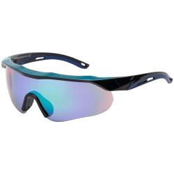 BEZLIT Sport Sonnen Brillen Biker Herren Damen Verspiegelt 30581 Grün/Blau von BEZLIT