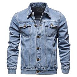 BFSGBFNTMD FrüHling Und Herbst Neue Herren Jeansjacke Baumwolle LäSsige DüNne Jacke Herren Jeansjacke Herren von BFSGBFNTMD