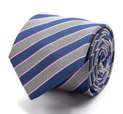 Gestreifte Seiden-Jaquard-Krawatte von BGENTS