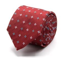 Seiden-Jaquard-Krawatte mit Blüten-Muster von BGENTS