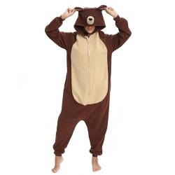 BGOKTA Onesie Pyjama Animal Costume Cosplay Unisex-Erwachsene Herbst und Winter Tier Pyjama von BGOKTA