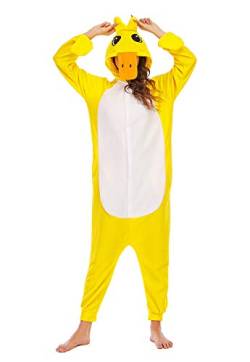 BGOKTA Onesie Pyjama Ente Costume Cosplay Unisex-Erwachsene Herbst und Winter Tier Pyjama,LTY20,L von BGOKTA