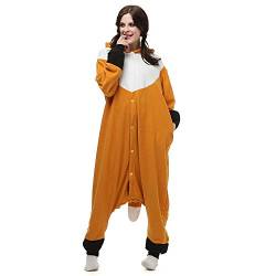 BGOKTA Onesie Tier Damen Sleepwear Erwachsene Hoodie Cosplay Tier Jumpsuit Pyjamas Tieroutfit, LTY32,L von BGOKTA