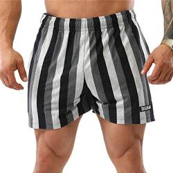 BGSM Extreme Sportswear Shorts Capri Bermuda Sporthose Bodybuilding 1513-grey von BGSM