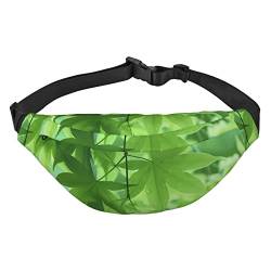 Green Leaf Nature Travel Running Große Crossbody Tasche Hüfttasche :: langlebig und leicht für Sport, Reisen beim Tragen, Schwarz , Einheitsgröße von BHCASE