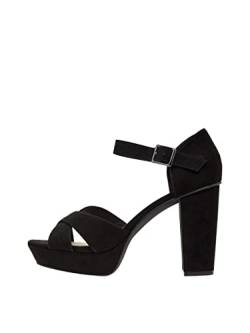 BIANCO Damen BIACARLY Heeled Sandal, Black 1, 36 EU von BIANCO