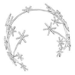 Kristall-Stern-Stirnband, Prinzessin-Tiara-Stirnband, Tiara, sternförmige Krone, Prinzessin, Königin, Krone, Braut-Kopfschmuck for Hochzeit, Haarkrone, Party, Hochzeit, Tiara-Krone, Krone Voller Textu von BIANMTSW