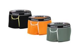 BIATWOWR Herren-Boxershorts mit großer Front-Öffnung, breitem Bund, niedriger Passform, ohne Etikett, angenehm Boxer Shorts Briefs Pack von BIATWOWR