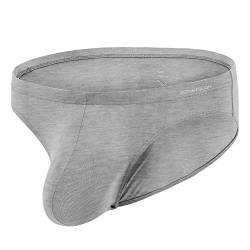 BIATWOWR Herren Dreiecks-Unterwäsche mit verstärktem Beutel für den Intimbereich, sexy, ohne Etikett Men's Bulge Enhancing Pouch Underwears Underpant Bikini von BIATWOWR