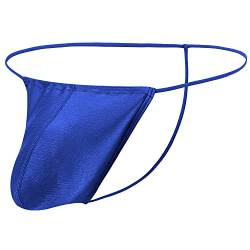 BIATWOWR Herren-Strings Tanga Big Pouch Silk Thong Sexy Unterwäsche für Mann Breathable Seamless Unterhosen von BIATWOWR
