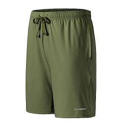 Green Men’s Shorts Loose Sports Workout Trunks Running Training Activewear Ultra Comfortable Lightweight with Pockets 3XL von BIATWOWR