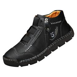 BIBOKAOKE Freizeitschuhe Herren Sneaker Laufschuhe Extra Weite Schuhe Mit Weich Dicke Sohle Turnschuhe Für Breite Füße Joggingschuhe Helle Sohle Gesundheitsschuhe Mit Klettverschluss Sportschuhe von BIBOKAOKE