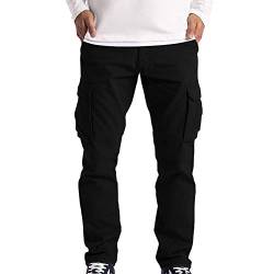 BIBOKAOKE Herren Cargo Hose Lange Regular Fit Cargohose Lässige Arbeitshose Combat Tactical Hosen Freizeithose Frachthose Wanderhose Trekkinghose Men Pants Outdoorhose Streetwear Trouser von BIBOKAOKE