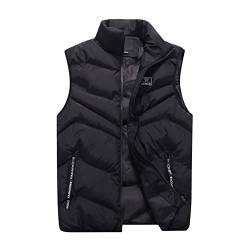 BIBOKAOKE Herren Gilet Sportlich Steppweste Outdoor Winddicht Winterweste Warm Dick Softshellweste Leichte Waistcoat Freizeitweste Moderne Stylische Sportweste Slim Fit Casual Ärmellos Jacke von BIBOKAOKE