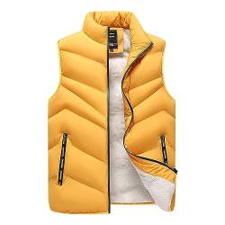 BIBOKAOKE Herren Gilet Weste Winterweste Outdoor Winddicht Anglerweste Isolierte Leichte Laufweste Gilet Slim Fit Stehkragen Steppweste Wärme Freizeit Übergangsweste Vest Full-Zip Sportweste von BIBOKAOKE