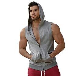 BIBOKAOKE Herren Hoodie T-Shirt Sommer Kurzarm mit Kapuze Workout Sport Fitness Kapuzenpullover Shirts Mode Einfarbig Muscle Shirt Freizeithemden Sweatshirt Männer Sport Shirts Hoody von BIBOKAOKE