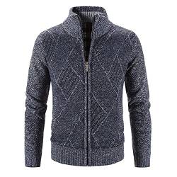 BIBOKAOKE Strickjacke Herren Tracht Festival Cardigan Warm Trachtenjacke Mode Schlichter Pullover Langarm Sweatjacke Reißverschluss classics herren übergangsjacke workwear strickfleecejacke herren von BIBOKAOKE