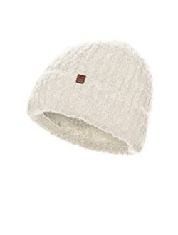 BICKLEY + MITCHELL Women's Knitted Lux Comfy Womens Turncuff with Teddy Lining 2161-01-12-17 Beanie Hat, Linen, One Size von BICKLEY + MITCHELL