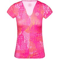 BIDI BADU Bella 2.0 Tech V-Neck T-Shirt Damen in grau, Größe: S von BIDI BADU