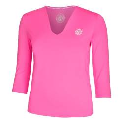 BIDI BADU Damen Crew V-Neck Longsleeve - pink, Größe:XL von BIDI BADU