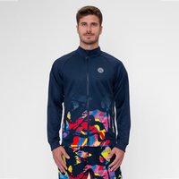 BIDI BADU Wild Arts Printed Trainingsjacke Herren in dunkelblau, Größe: L von BIDI BADU