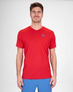 Herren Crew Inside Out V-Neck Tee - red, Blue, Größe:XXL von BIDI BADU