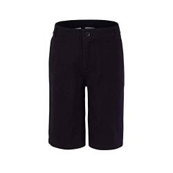 BIENZOE Jungen Baumwolle Schuluniformen Köper Bermuda Shorts Schwarz 10 von BIENZOE