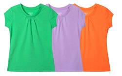BIENZOE Mädchen Antimikrobiell Kurzarm T-Shirt 3pcs Satz E 10/12 von BIENZOE