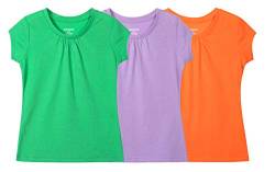 BIENZOE Mädchen Antimikrobiell Kurzarm T-Shirt 3pcs Satz E 4/5 von BIENZOE