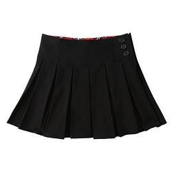 BIENZOE Mädchen Schule Plissee Röcke Schwarz Größe 5(4-5 Jahre) von BIENZOE