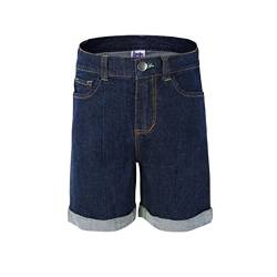 BIENZOE Mädchen Weiche Hohe Taille Dehnbar Jeans Shorts Marine größe 12 von BIENZOE