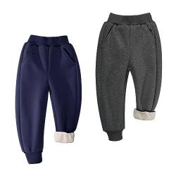 BIG ELEPHANT Jogginghose für Kinder Fleece-gefütterte, Jungen Lang Sport Hosen, Activewear-Hosen für Mädchen, Jungs Trainingshosen von BIG ELEPHANT