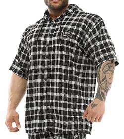 BIG SAM SPORTSWEAR COMPANY Herren Oversize Hooded Active Shirt, schwarz, 3X-Groß von BIG SAM SPORTSWEAR COMPANY