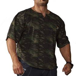 BIG SM EXTREME SPORTSWEAR Herren Ragtop Rag Top Sweater T-Shirt Bodybuilding 3153 grün M von BIG SM EXTREME SPORTSWEAR