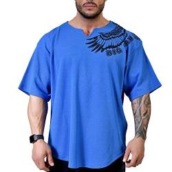 BIG SM EXTREME SPORTSWEAR Ragtop Rag Top Sweater T-Shirt Bodybuilding 3240 blau L von BIG SM EXTREME SPORTSWEAR