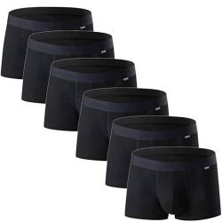 BIGFOX Herren Boxershorts 6er-Pack einfarbig Unterhosen für Männer weich und atmungsaktiv von BIGFOX