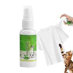 Natürliches Katzenminzespray,50 ml natürliches Katzenspray - Beruhigungsspray für Katzen, unterstützt das Verhalten und fördert die Entspannung auf Reisen, im Tierheim und bei Tierarztbesuchen Bigud von BIGUD