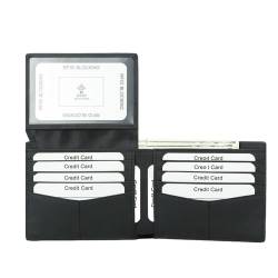 BIGULA Praktische Herrenbrieftasche Mit Mehreren Kreditkartenfächern Sicher Und Kompakt Für Den Täglichen Gebrauch. Geldbörse Aus Weichem Leder von BIGULA