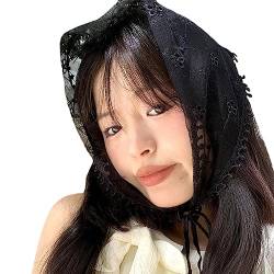 Spitzenschal Haarbänder Für Frauen Und Mädchen Haarbandanas Dekorationen Ethnisches Stirnband Frauen Kopfbedeckung Exotisches Kopftuch Modisches Kopftuch Haarschal von BIGULA