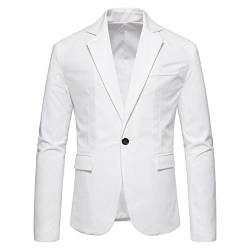 BIISDOST Anzug Herren Regular Fit Business Blazerjacke Sakkos Anzug Jacke Hose Modern Freizeit Anzugjacke Sakkos-Anzugjacken -Jacke Vintage Hochzeit Business Party Sakko von BIISDOST