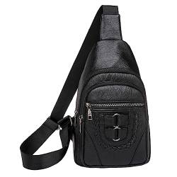 BIKETAFUWY Damen Crossbody Bag Brusttasche Stylisch Wasserabweisend Elegante Handtaschen Mit Verstellbaren Schultergurt Clutch Mode Elegant Crossbody Bag Damen Groß von BIKETAFUWY