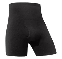 BIKETAFUWY Unterhosen Herren Boxershorts mit Hohem Taillen Bauch in Warmen Sporthosen Sind Reine Farbhosen Unterwäsche Männer Hose Atmungsaktiv Sportunterwäsche Höschen von BIKETAFUWY