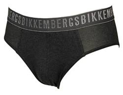 BIKKEMBERGS Slip Mutanda Uomo Elastico a Vista Underwear articolo VBKT05127 MODAL Brief, 3300 Dark Grey, M von BIKKEMBERGS