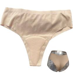 BIMEI AVOID Camel Toe Concealer Panty Invisible Guard für Frauen Unterwäsche 241, Beigefarbener Tanga, M von BIMEI