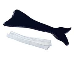 BIMEI Vorgeschnittene Meerjungfrau Tucking Tape Vermeiden Kamel Zehe Gaff Alternative für Frauen Transgendr Unclockable (5, Schwarze Meerjungfrau) von BIMEI