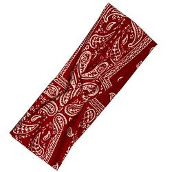Yoga-Stirnband aus Baumwolle, schnell trocknend, weit verbreitet, ideales Geschenk, RWk672 Haarnadel (Color : A, Size : Taille unique) von BINGDONGA