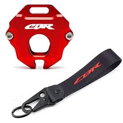Motorradschlüsselabdeckung Case Shell Stickerei Abzeichen Schlüsselanhänger for CBR 650R CBR650R CBR500R CBR250RR CBR600RR CBR1000RR (Color : KKCR Red) von BINGYUAN